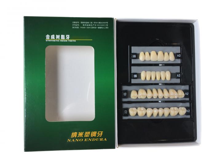 Clear Dental Acrylic Resin Kit Teeth Synthetic 2 Layers Dent Resin Teeth 0