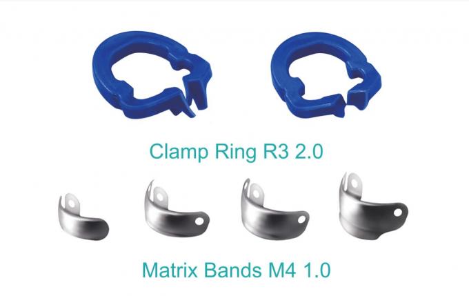 ZT Dental Sectional Matrix System Bands F3 Autoclavable M4 2pcs Clip Ring 1
