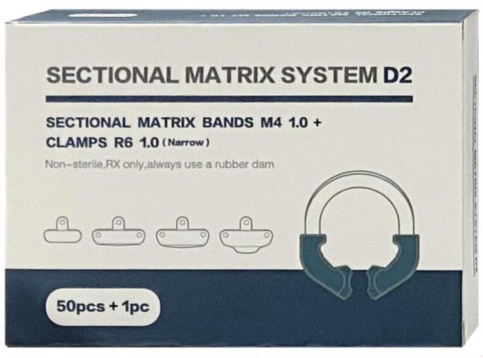 Sectional Band Dental Holder D2 Autoclavable Includes Sectional Matrix Bands M4 Clamps R6 0