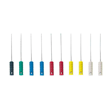 Dental Endodontic Rotary File Barbed Broaches Endo Files #0-6 Stainless Steel Hand 0