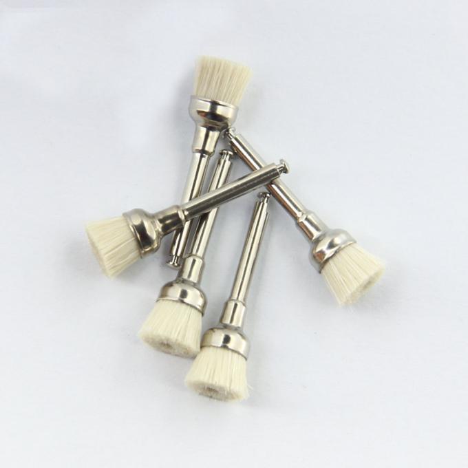 Latch Prophy Cups Dental Polishing Brush Soft Goat Hair White Color Bowl Shape 0