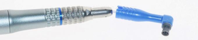 Plastic Disposable Prophy Angle With Brush Snap On Soft Buckle Ribbed Cup Head Green 1