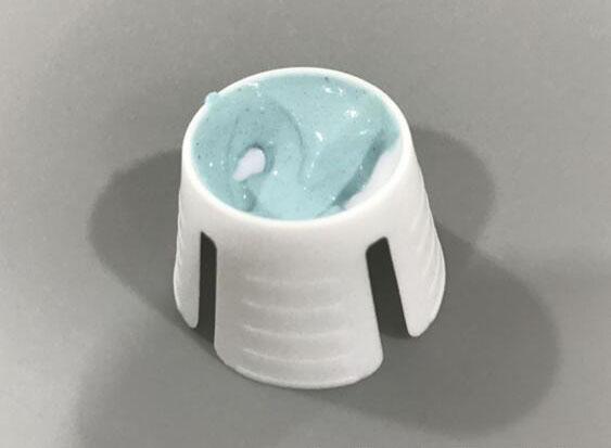 Plastic Disposable Prophy Angle With Brush Snap On Soft Buckle Ribbed Cup Head Green 2