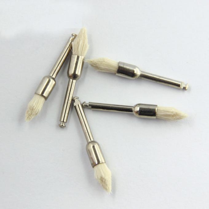 Oral Prophylaxis Dental Prophy Brush Polishing Soft Goat Hair White Tapered Pointed 0