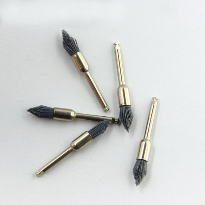 Cleaning Dental Prophy Brush Abrasive Fiber Silicon Carbide Tapered Pointed Head Shape Latch Style 0