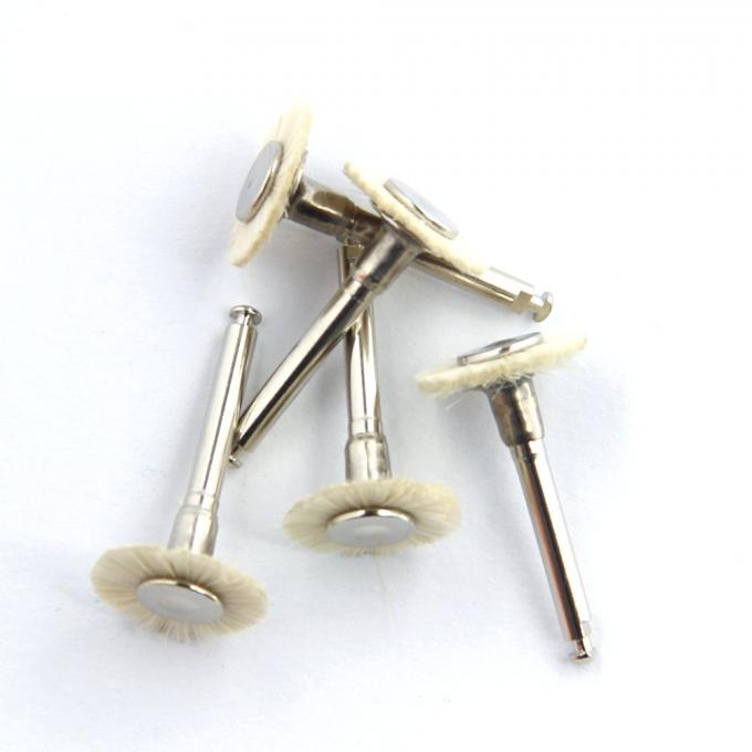 Dental Prophylaxis Brush Cup Applicator Soft Goat Hair White Wheel Shape 0