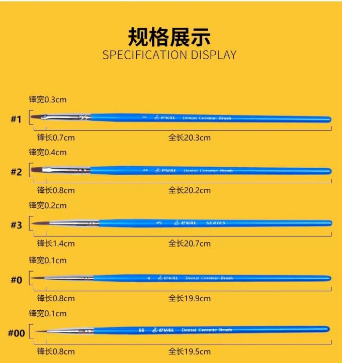 Dental Ceramic Build Up Brush Lab  Porcelain Powder Pen Cleaner Glaze Brush Pen 0