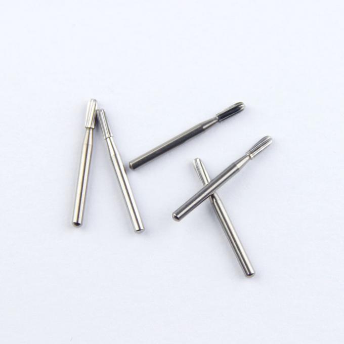1.6mm Shank Dental Carbide Bur Medical  Round Cylinder Plain Cut Head 1