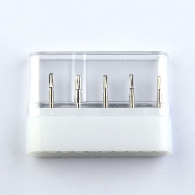 1.6mm Shank Dental Carbide Bur Medical  Round Cylinder Plain Cut Head 2