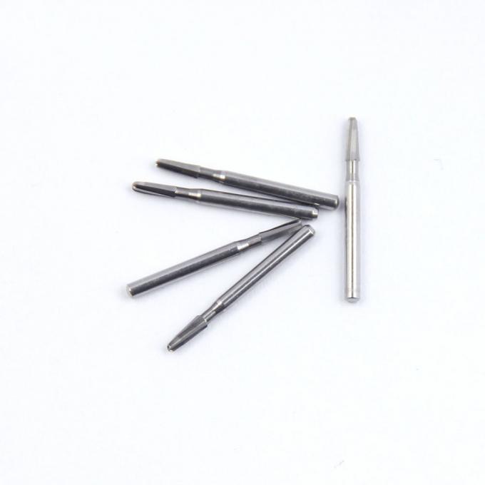 Diamond Dental Tungsten Carbide Burs Dental Needle Round Taper Plain Cut Head 0