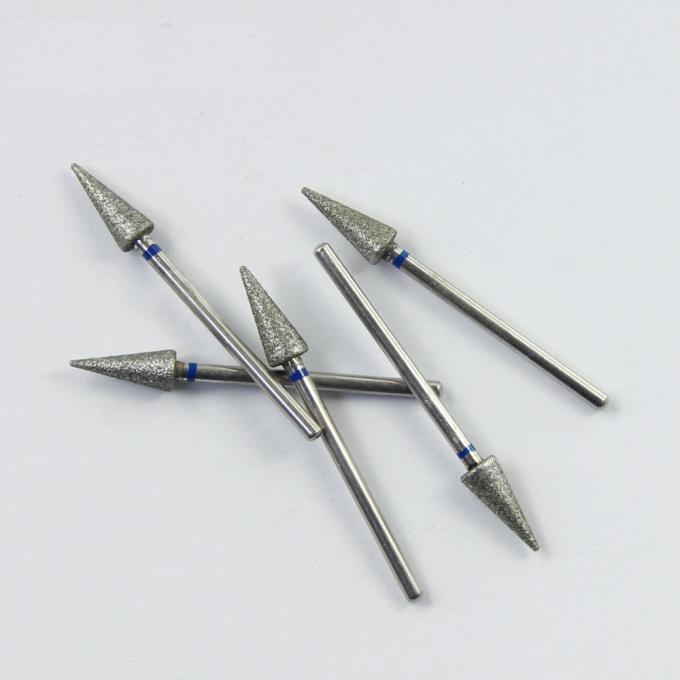 Diamond Coated Burr Set Polishing HP Low Speed Burr Grinding Polishing Needle Shape Head 0