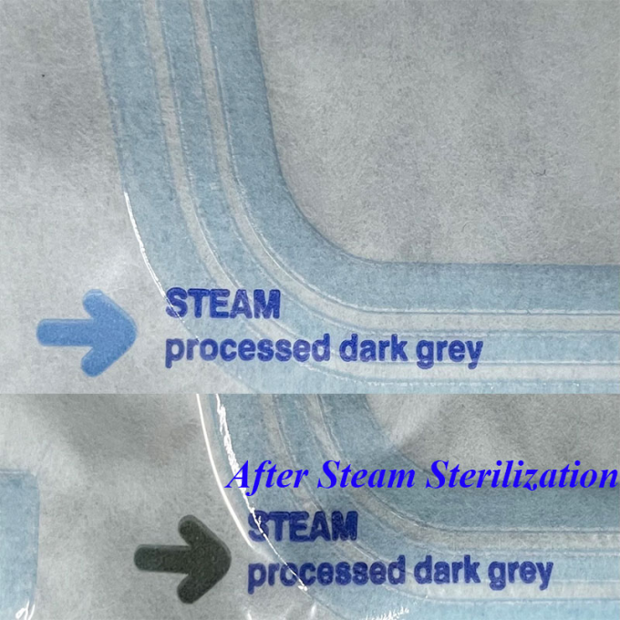 Heat Sealing Flat Sterilization Reels Roll Gusseted Reel Pouches Sterilization Packets 0