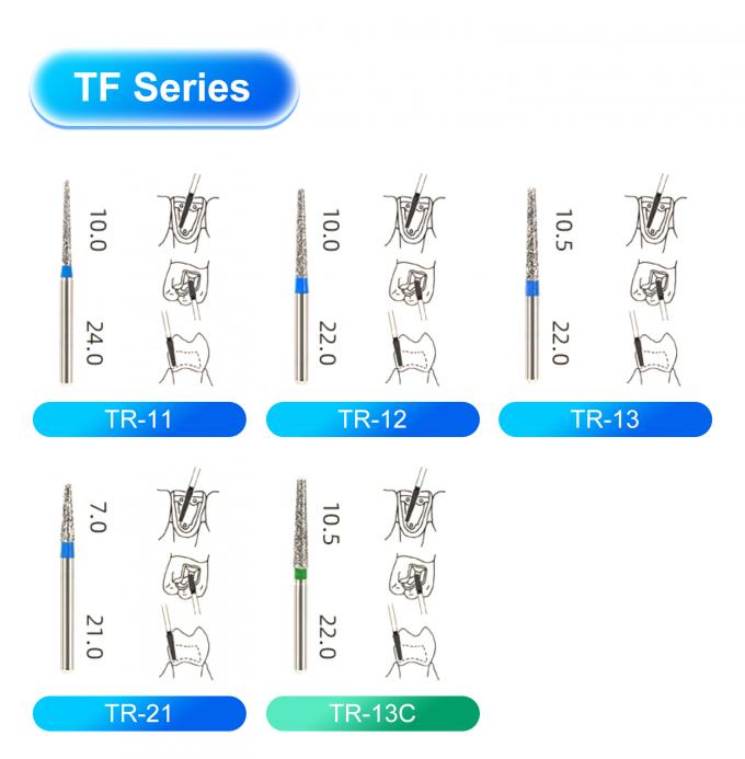 Latch Type Ra Dental Burs Set Diamond CA HP Contra Angle Hand Piece 2