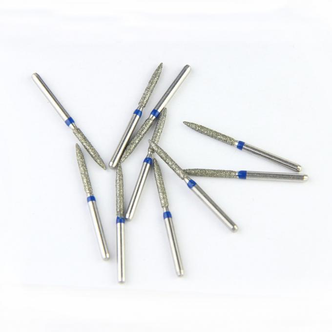 Electroplated SS Handle FG Diamond Burs With Standard Diamond Grits 2