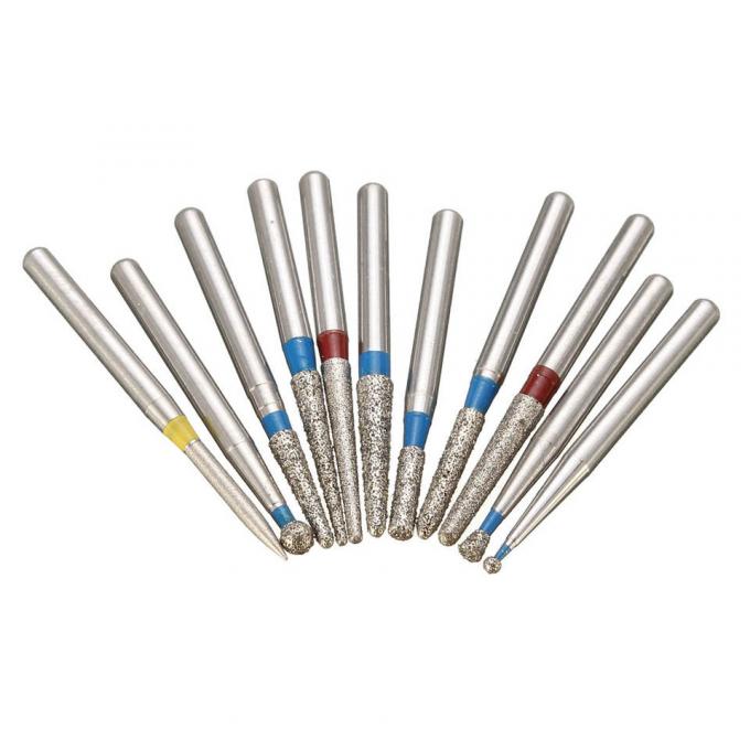Grinding And Polishing FG Diamond Burs 1.60mm Diameter With Electroplated SS Handle 0