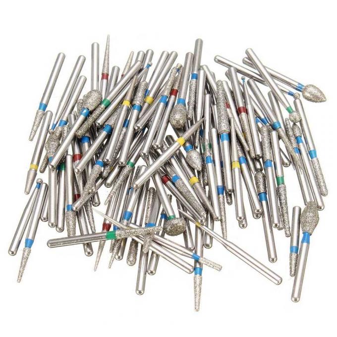 Grinding And Polishing FG Diamond Burs 1.60mm Diameter With Electroplated SS Handle 1