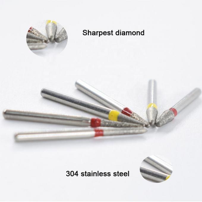 Teeth Cutting Fg Diamond Burs 1.60mm Diameter Negotiable Packaging 0