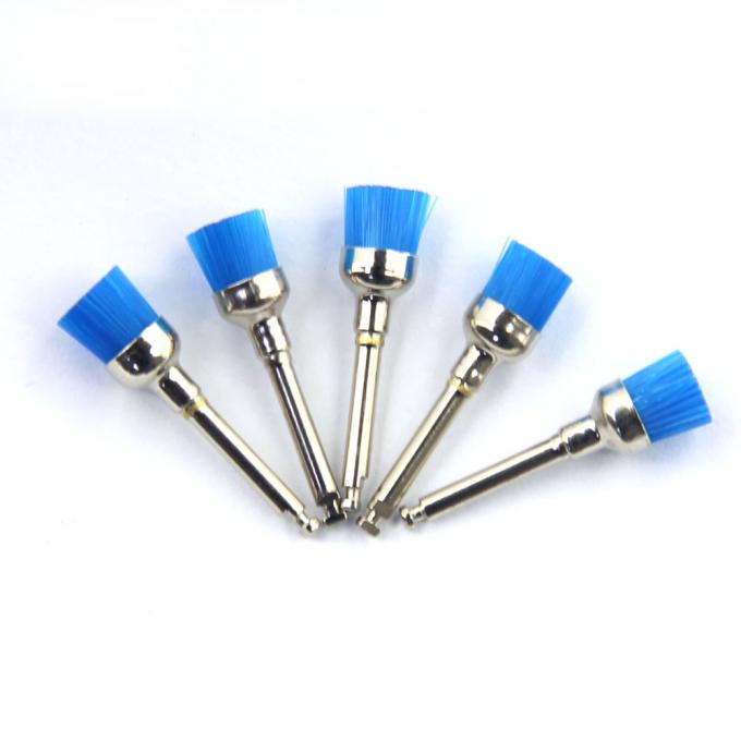 OEM Dental Cleaning Prophy Brush Cup Shape Soft Colorful Nylon Latch Style Handle 3