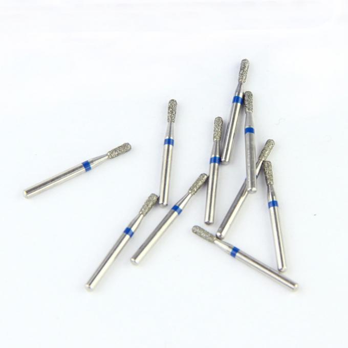 Teeth Cutting Fg Diamond Burs With Electroplated Diamond Grits SS Handle EX Series Pear Shape Head 3