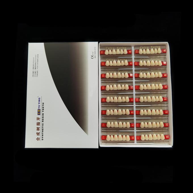 CE ISO Heraeus Dental Acrylic Resin Teeth Composite Dentadura Anteriors Upper (6x1)x16 High Strength Teeth Form 1 2
