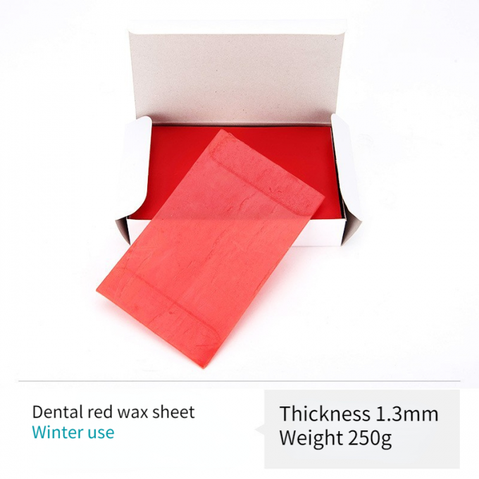 Dental Lab Base Plate Wax Red / Pink Dental Wax Flakes Accurate Casting Wax Sheet Surgical Dental Waxes 3