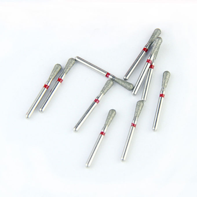 Dental Diamond Polishing Fine Burs 1.595mm Shank High Speed Negotiable Package 3