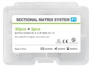 Dental Sectional Matrix System F1 Autoclavable includes Matrix Bands M2 + Clamp Ring R3 1.0