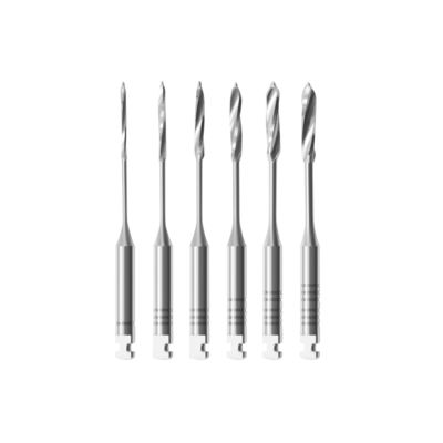 Endodontic Rotary Files Dental Pesso Reamers For Enlarge Canal Easy Identification By The Number Of Grooves