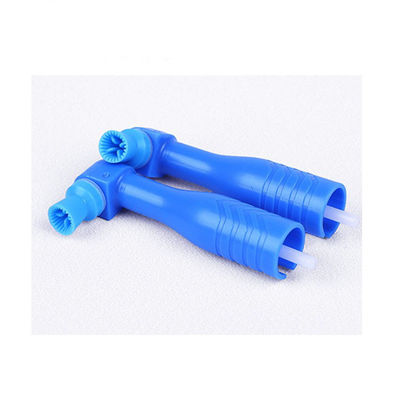 Disposable Prophy Brush Snap On Prophy Cups Angle Buckle Type Serrated Ribbed Cup Head Blue