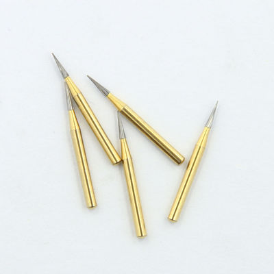 Lab Tungsten Dental Carbide Bur Taper Pointed Head Trimming Finishing Gold