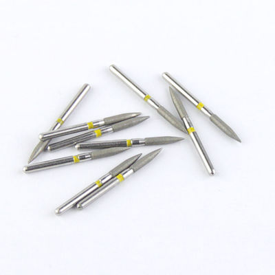 FO Series Flame Shape Head FG Diamond Burs Electroplated Super Hard Diamond Grit